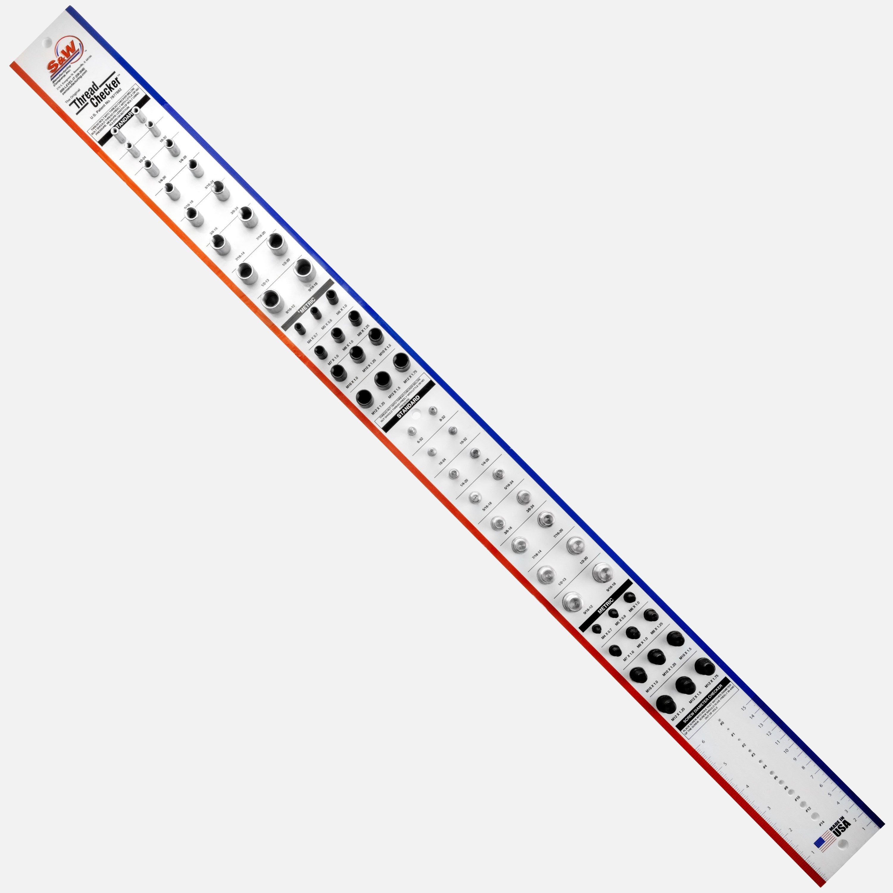 S&W Wall Mounted Thread Checker Easy-To-Read