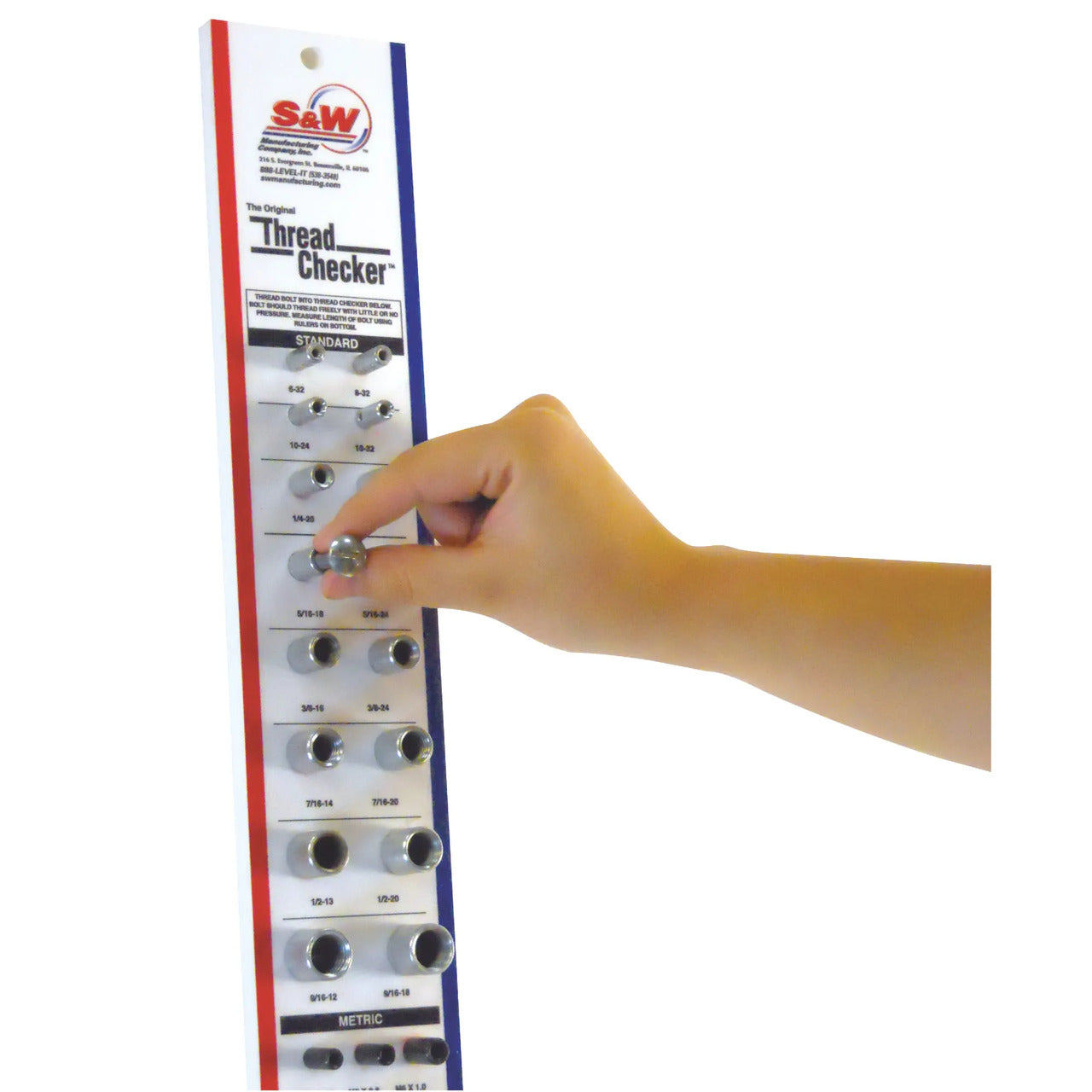 S&W Wall Mounted Thread Checker Easy-To-Read