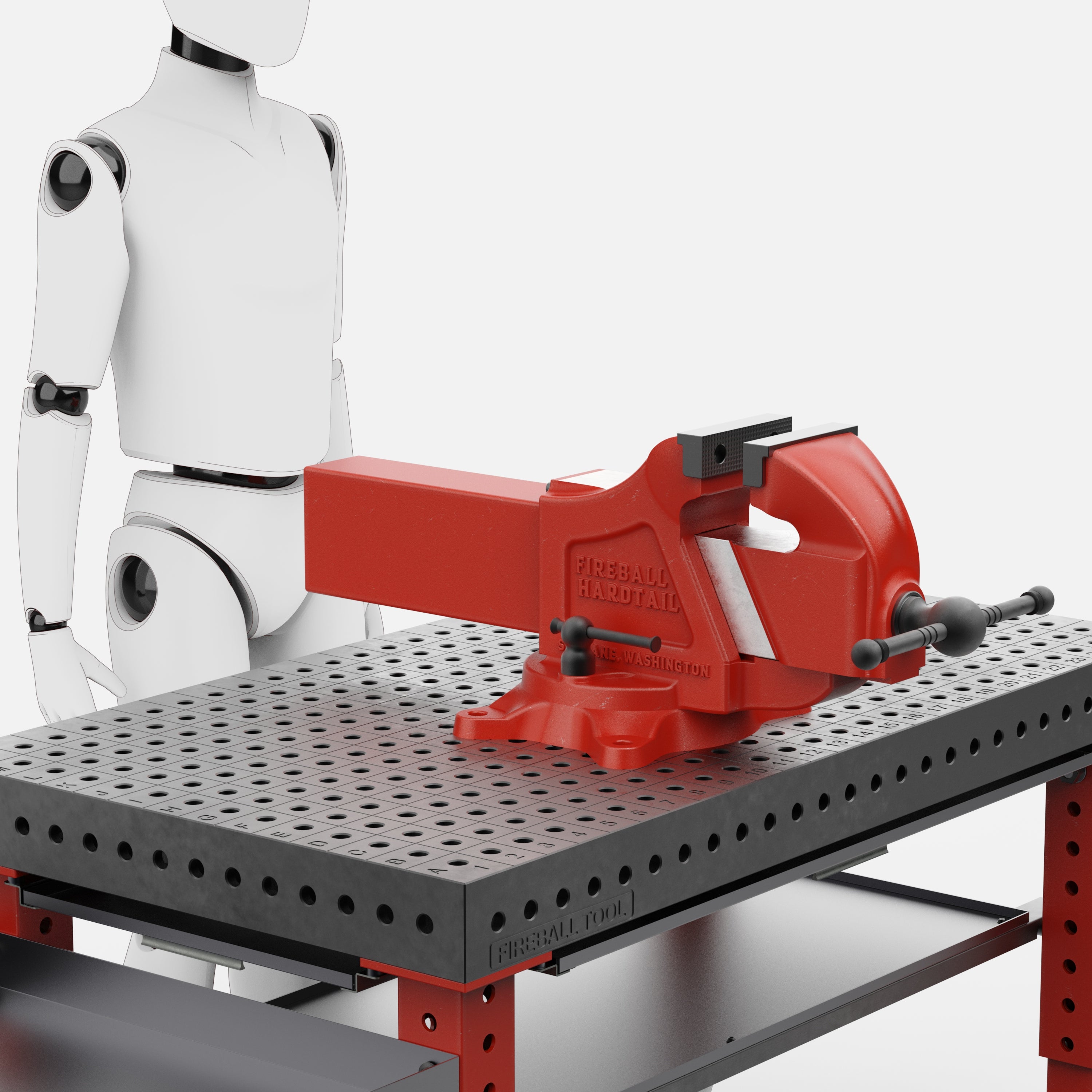 6.5" - Hardtail High Pressure Vise