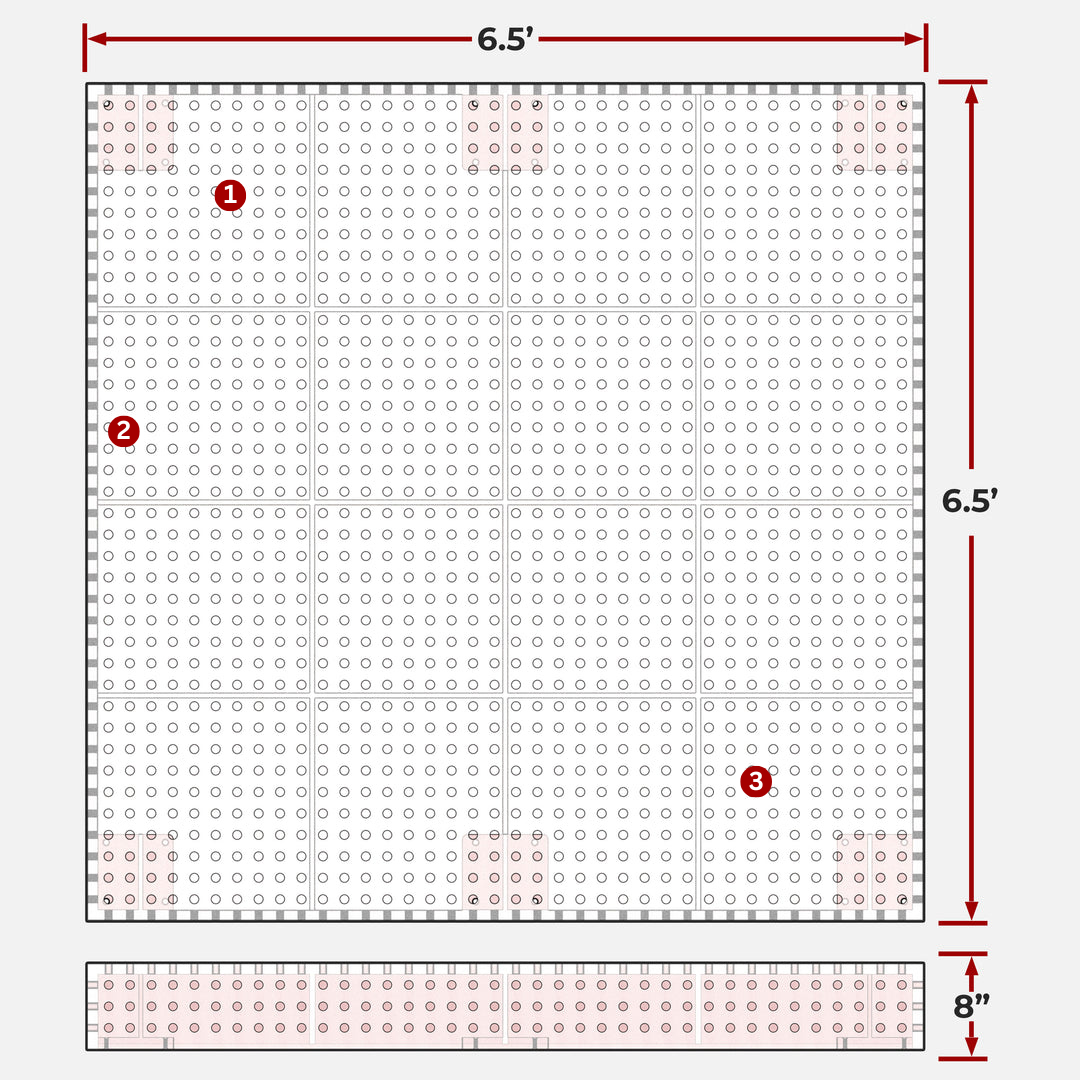 Blemished Heavy Duty (78"x78") Tabletop - 3/4" System
