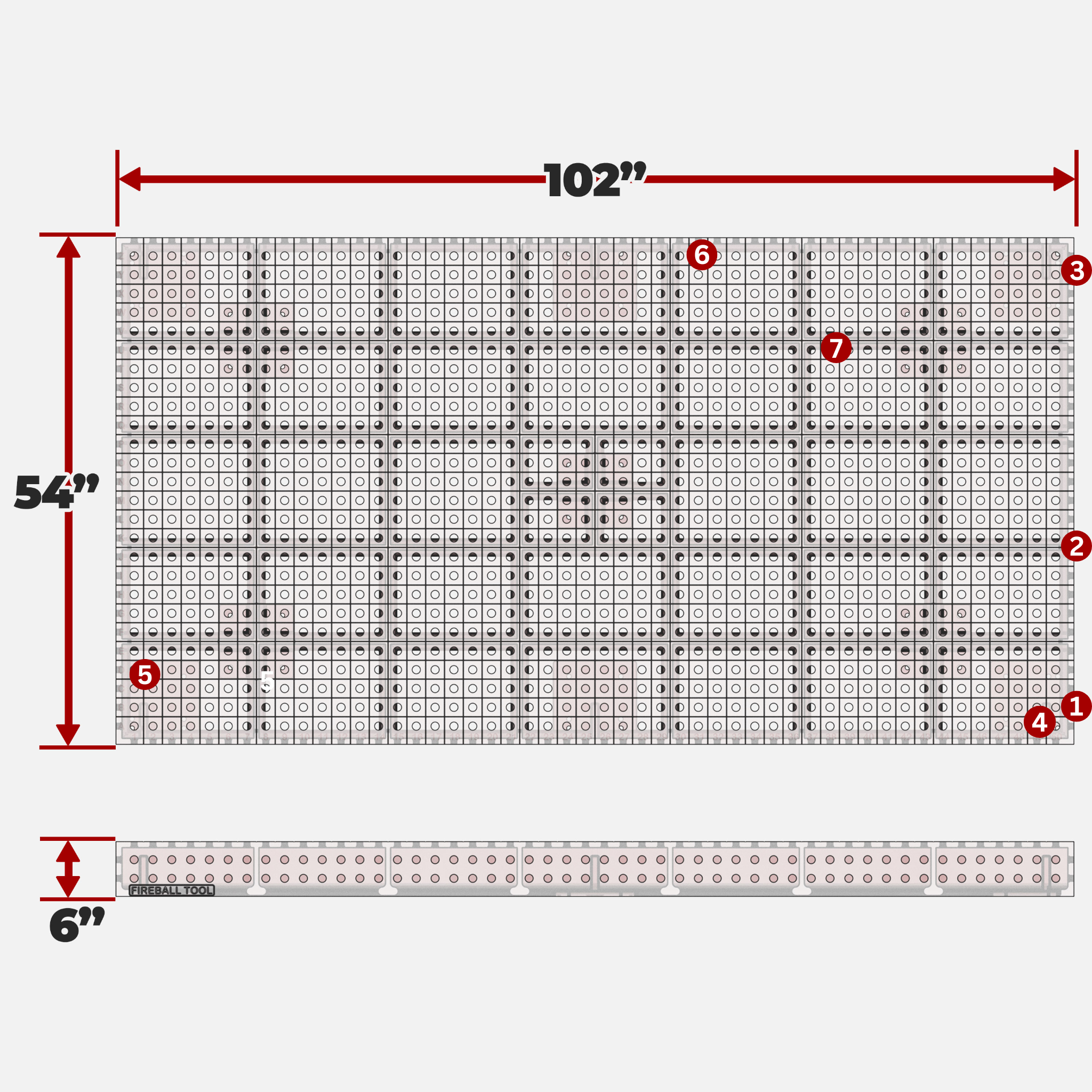 Blemished Standard Duty Table, 4.5' x 8.5' (102" x 54" x 6")